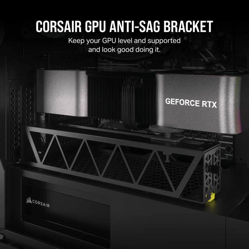 Visar hur man använder en GPU sag bracket