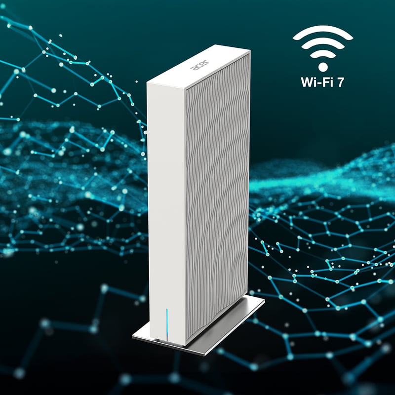 Router med WiFi 7 text