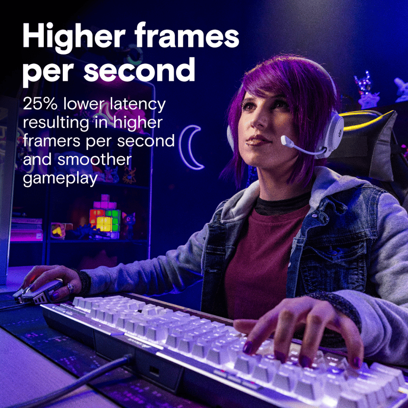 Gamertjej som spelar spel