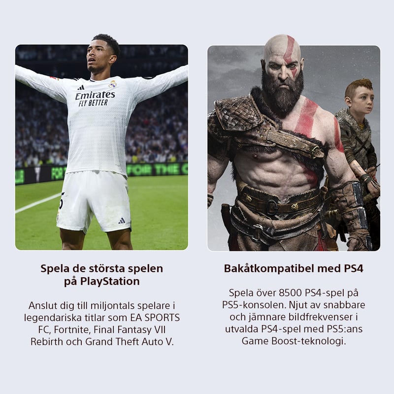 Inkluderat spel och bakåtkompatibilitet