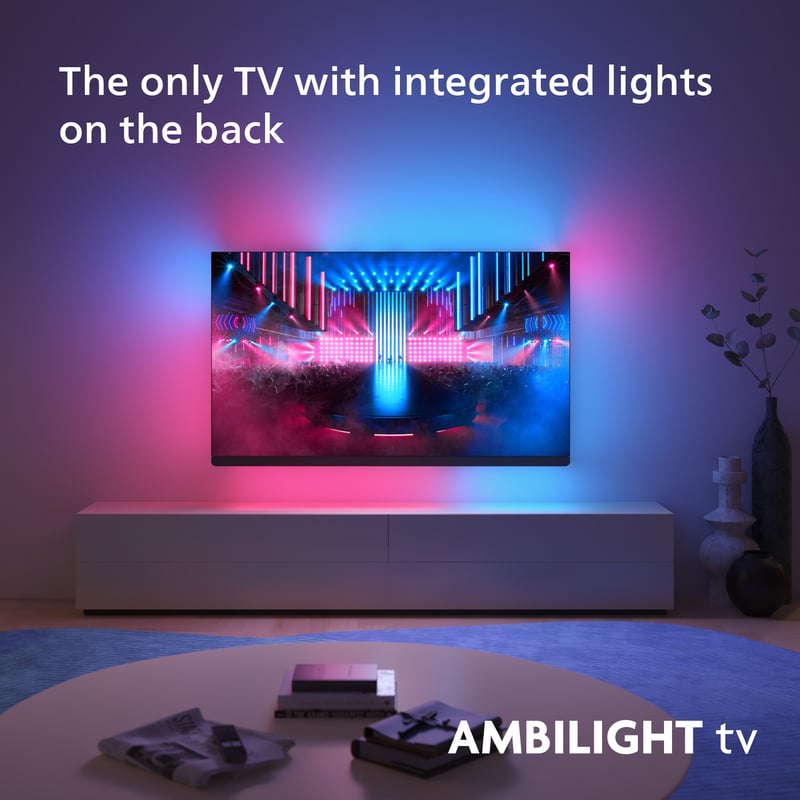 Uppslukande upplevelse. 4-sidig Ambilight-TV.