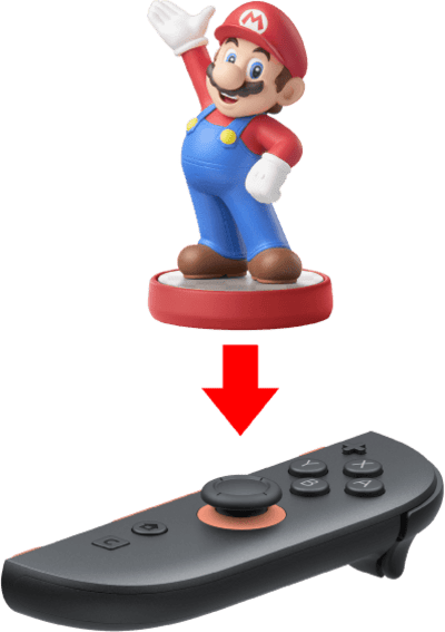 Amiibo på joycon 2