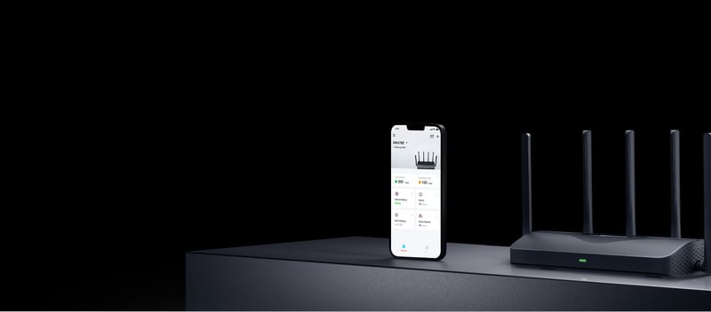 Smartphone och router