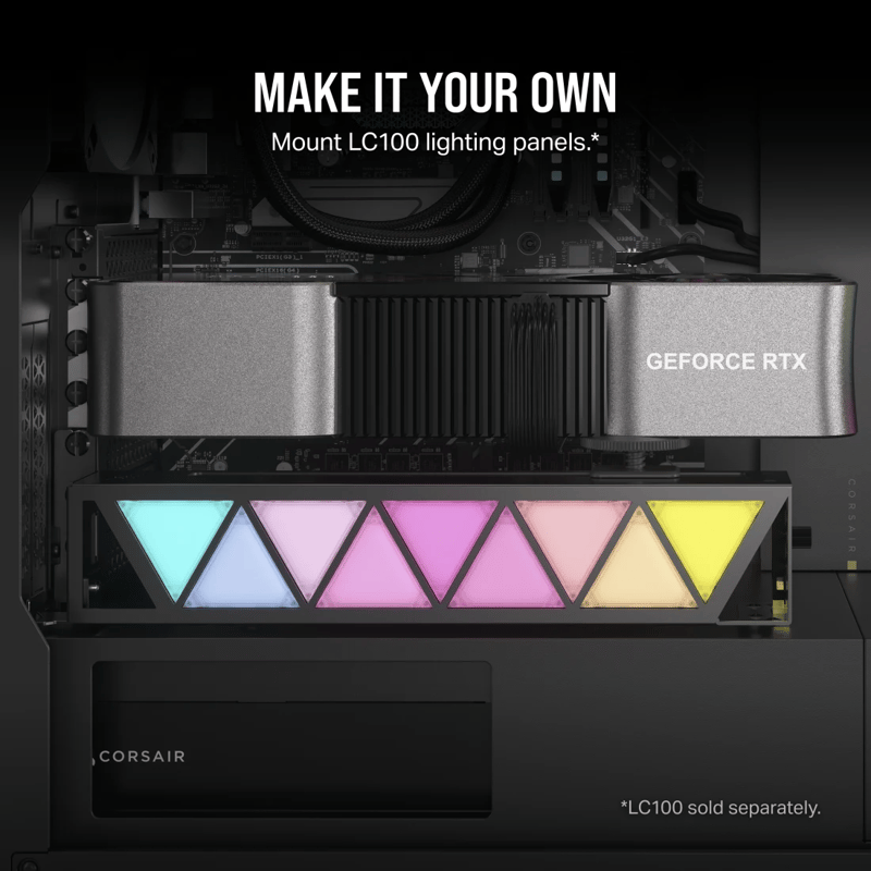Visar att du kan montera rgb trekanter