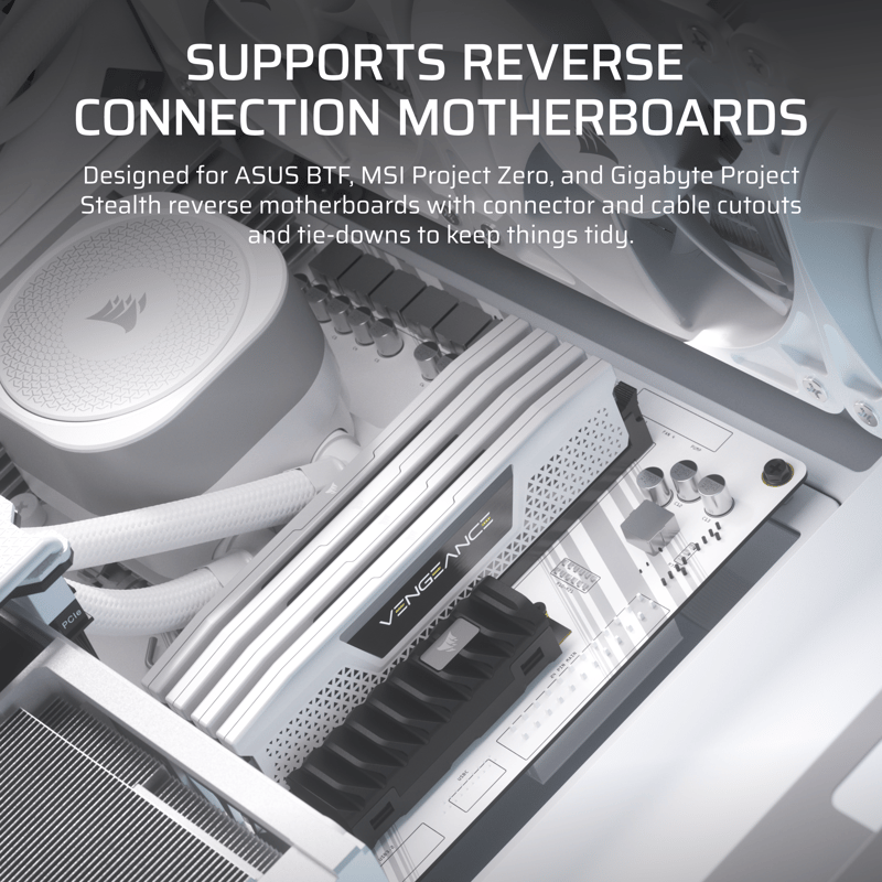 Reverse moderkort support