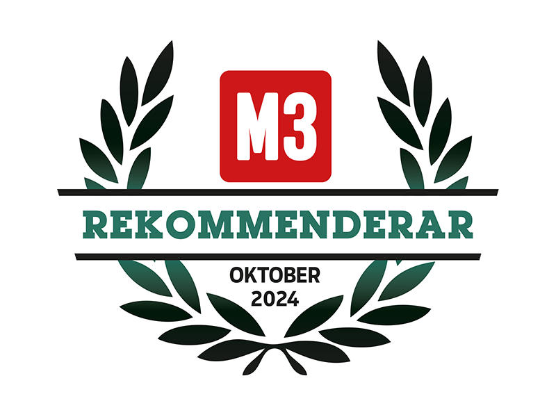 M3 Rekommenderar Badge