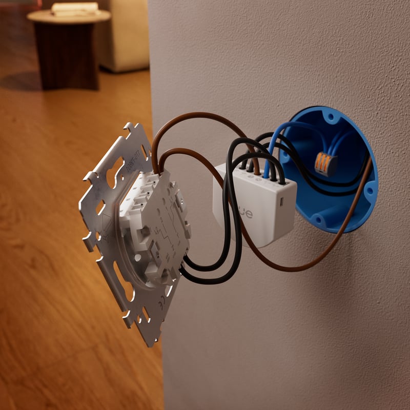 Inzoomad bild på en hue relay module