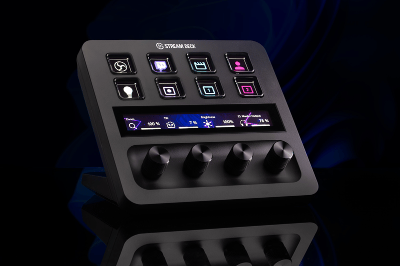 Stream deck snett framifrån
