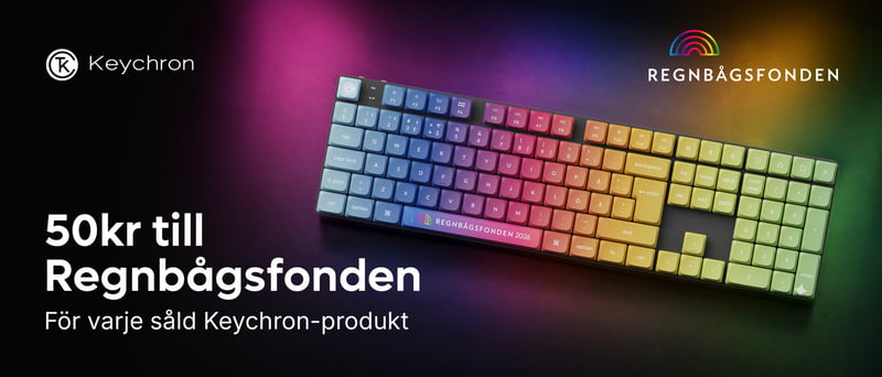 Keychron och Regnbågsfonden