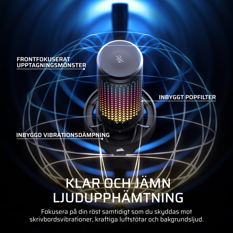Informativ bild om upptagning och popfilter