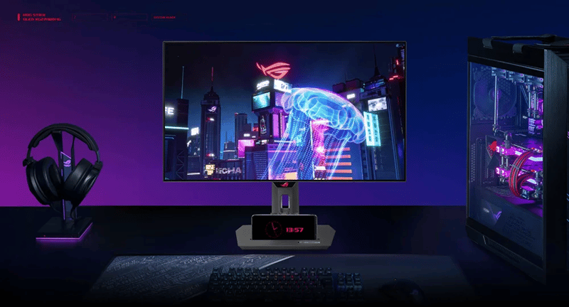 Exempelbild på Asus rog skärmen