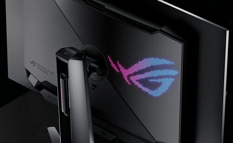 Baksidan på Asus rog skärm
