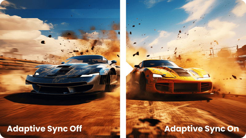 Adaptive sync off/On
