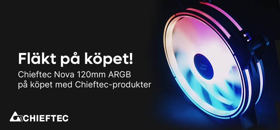 Fläkt på köpet med Chieftec