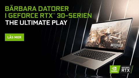 Laptops i Geforce RTX 30-serie