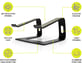 PORT Designs Notebookstativ Aluminium Svart