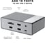 Hyperdrive USB-C Dockningsstation Gen2 100 W 18 portar Silver