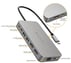 Hyperdrive Dual HDMI 10-in-1 dock for M1/M2/M3 MacBooks Silver
