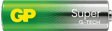 GP Super Alkaline Battery, Size AA, 15A/LR6, 1.5V, 16-pack