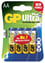 GP Ultra Plus Alkaliska AA-batterier (LR6) 4-P