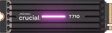 Crucial T710 4TB M.2 NVMe PCIe Gen 5 med värmespridare
