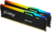Kingston 64GB (2x32GB) DDR5 6000MHz CL40 FURY Beast RGB Svart