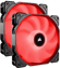 Corsair AF140 LED (2018) Röd 2-pack