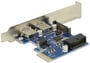 Delock Kontrollerkort PCIe, USB 3.0 2+1port