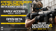 Preorderkod - Call of Duty: Modern Warfare 4 Open Beta Early access