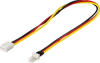 DELTACO 3-Pin Fläktförlängningskabel 300mm