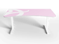 Arozzi Arena Gaming Desk White Pink