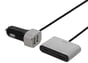 Deltaco Billaddare med USB-C, 2st USB-A & 1st USB-A med Quick Charge 3.0