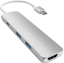 Satechi USB-C Dockningsstation Slim 4 portar 60 W Silver