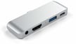 Satechi USB-C Dockningsstation (Ipad Pro) 4 portar 18 W Silver