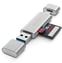 Satechi USB-C-adapter Micro/SD-kortläsare 2 portar Silver