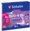 DVD+R Verbatim 8,5GB 8X 5p Double Layer Slimcase
