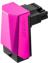 CableMod 12VHPWR Adapter 90°-vinkel Typ B Rosa