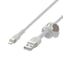 Belkin Boost Charge Pro Flex USB-A till Lightning 2m, Vit