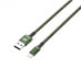 GP USB-A till Lightningkabel (MFi) Grön 1 m