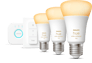 Philips Hue Startkit White 8W E27 3-pack + Dimmer Switch