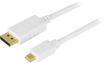 DELTACO DisplayPort 1.2 - Mini DisplayPort Vit 2 m
