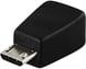 Adapter USB, micro B ha till mini B ho, svart