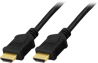 DELTACO HDMI-kabel 2.0 ha-ha Svart (F) 2 m