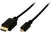 DELTACO HDMI-kabel 1.4 ha-Micro HDMI ha Svart 2 m