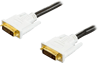 DELTACO DVI monitorkabel DVI-D Dual Link ha-ha Vit 2 m