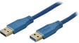 USB 3.0 kabel A ha-A ha Blå 0.5m