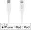 DELTACO USB-C till Lightning Vit 1 m