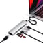 Satechi USB-C Dockningsstation Slim 7 portar 60 W Silver