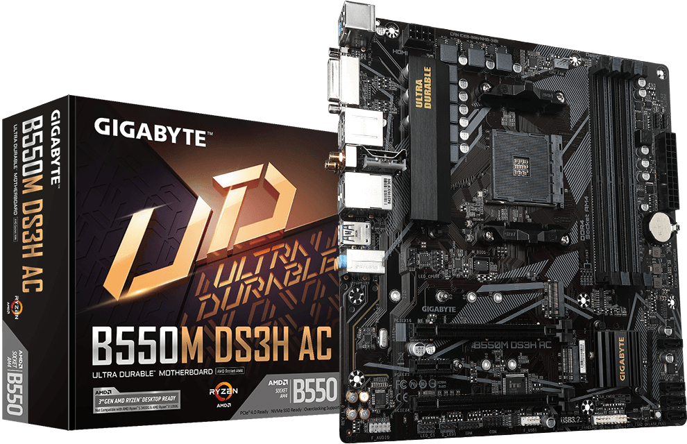 Gigabyte B550M DS3H AC