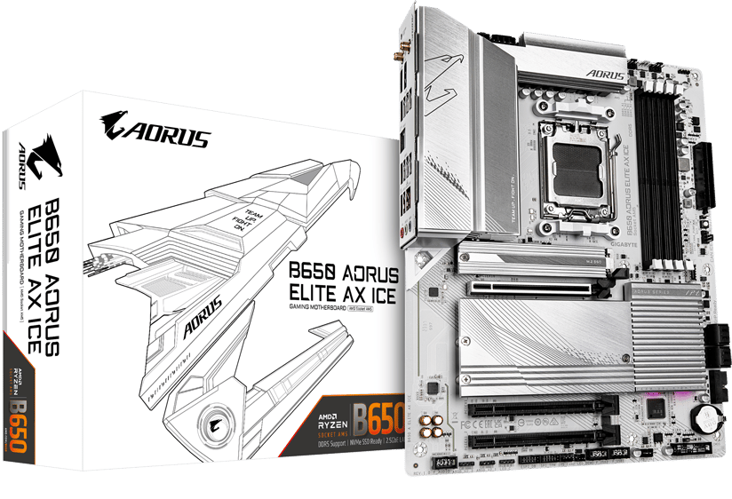 Gigabyte B650 Aorus Elite AX från 2531 SEK (i dag) - Hitta bästa